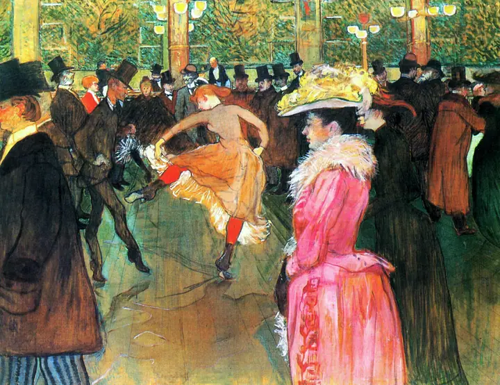 Baile en el Moulin Rouge, Henri de Toulouse-Lautrec