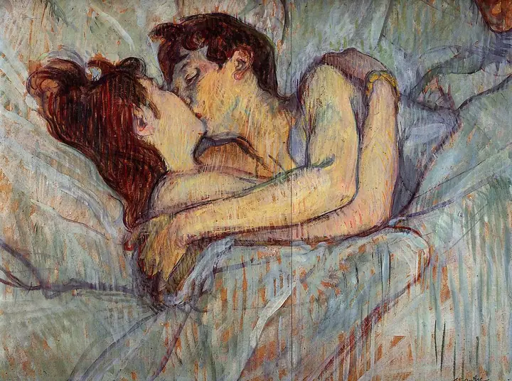 En la cama, Henri de Toulouse-Lautrec