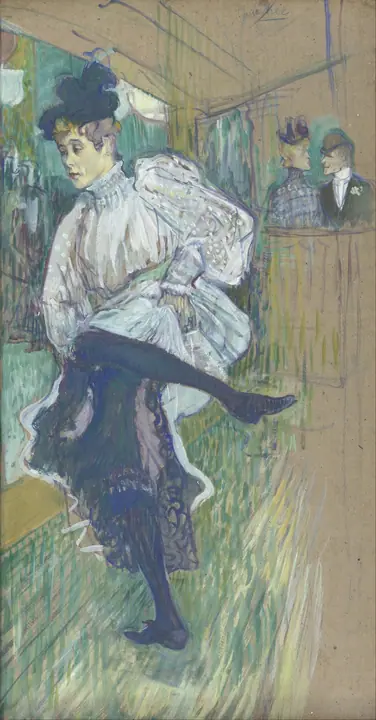 Jane Avril bailando, Henri de Toulouse-Lautrec