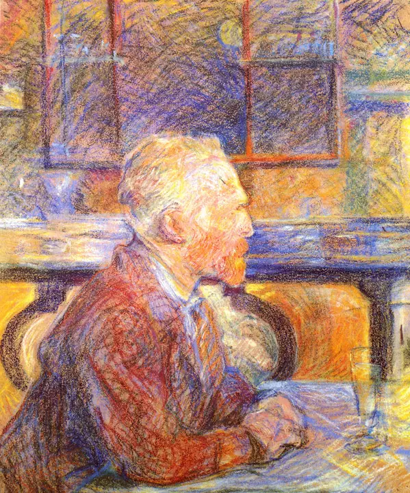 Retrato de Vincent van Gogh, Henri de Toulouse-Lautrec