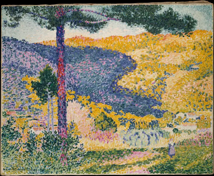 Valle con abeto (Sombra en la montaña), Henri-Edmond Cross