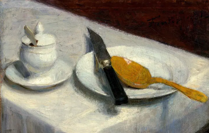 Bodegón con tarro de mostaza, Henri Fantin-Latour