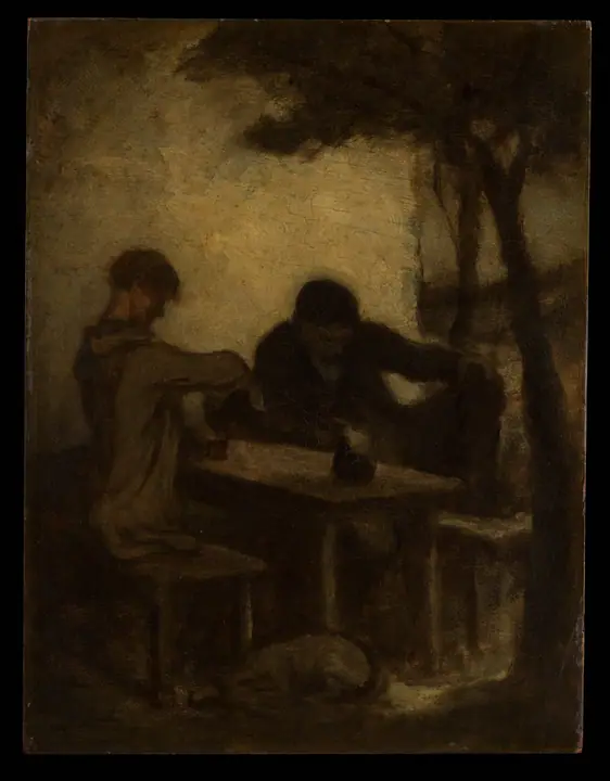 Los bebedores, Honoré Daumier