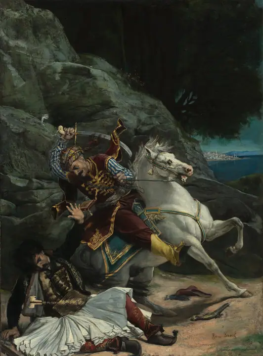 Combate entre un griego y un turco, Horace Vernet