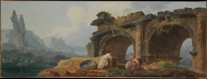 Arcos en ruinas, Hubert Robert