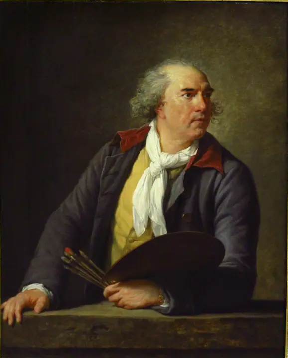 Artista dibujando, Hubert Robert