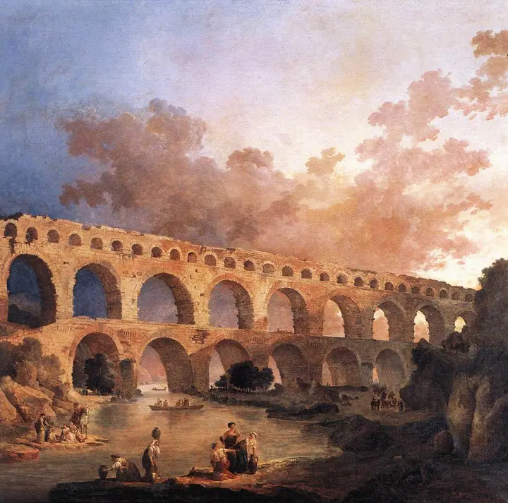 El Pont du Gard, Hubert Robert