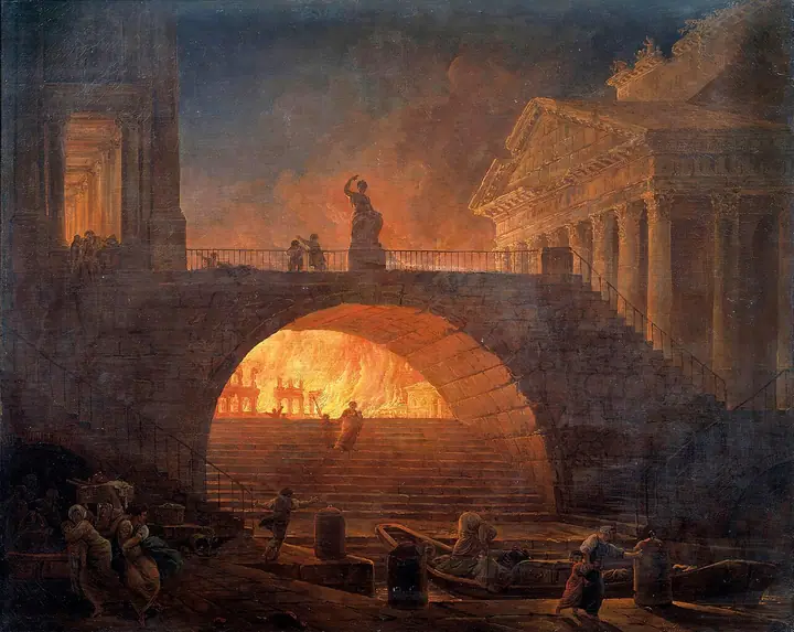 Incendio de Roma, Hubert Robert
