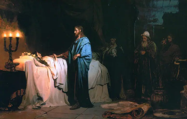 Cristo resucitando a la hija de Jairo, Ilyá Repin