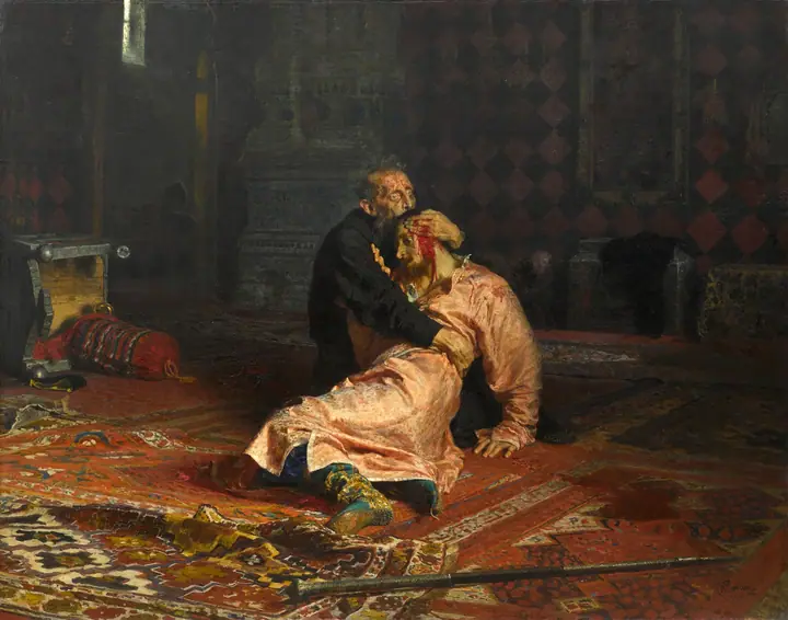 Iván el Terrible y su hijo, Ilyá Repin