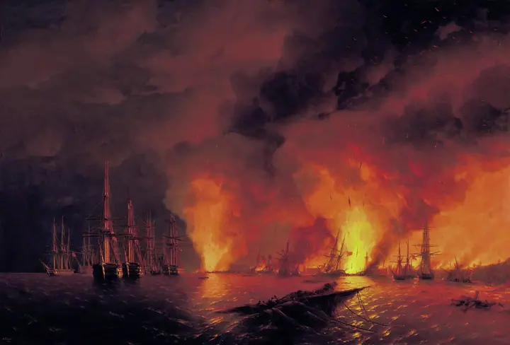 Batalla de Sinope, Ivan Aivazovsky