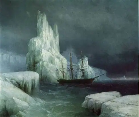 La llanura de hielo o Siberia, Ivan Aivazovsky