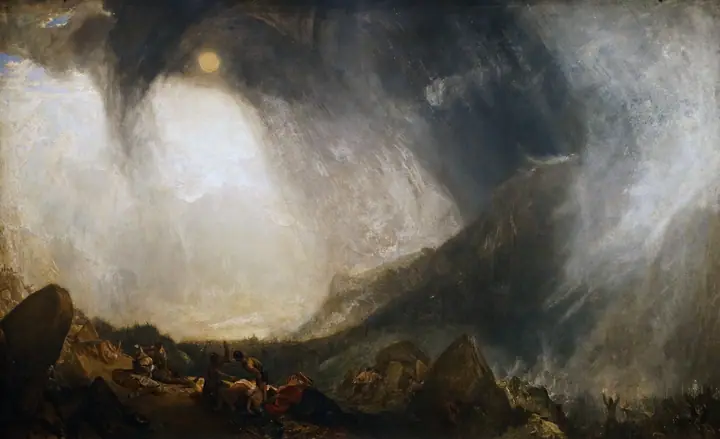 Aníbal cruzando los Alpes, J.M.W. Turner