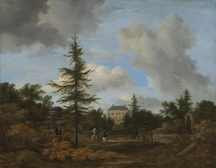 Casa de campo en un parque, Jacob van Ruisdael