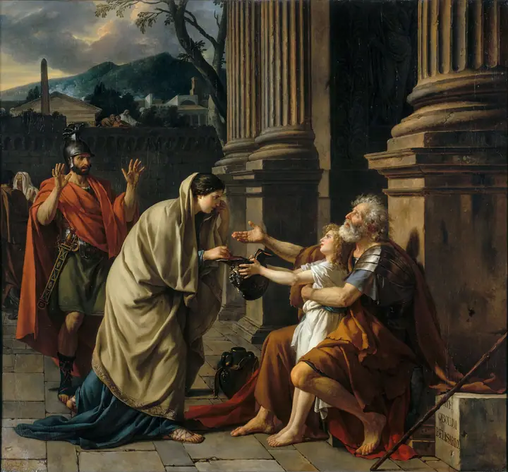 Belisario pidiendo limosna, Jacques-Louis David