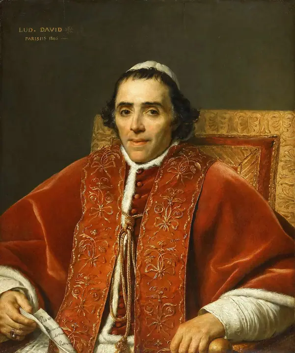 Retrato de Pío VII, Jacques-Louis David