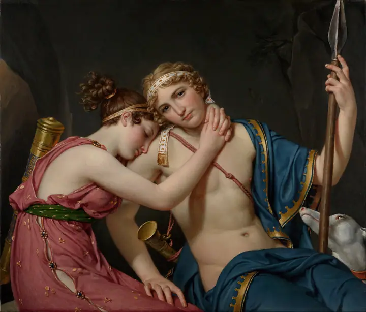Telémaco y Eucaris, Jacques-Louis David