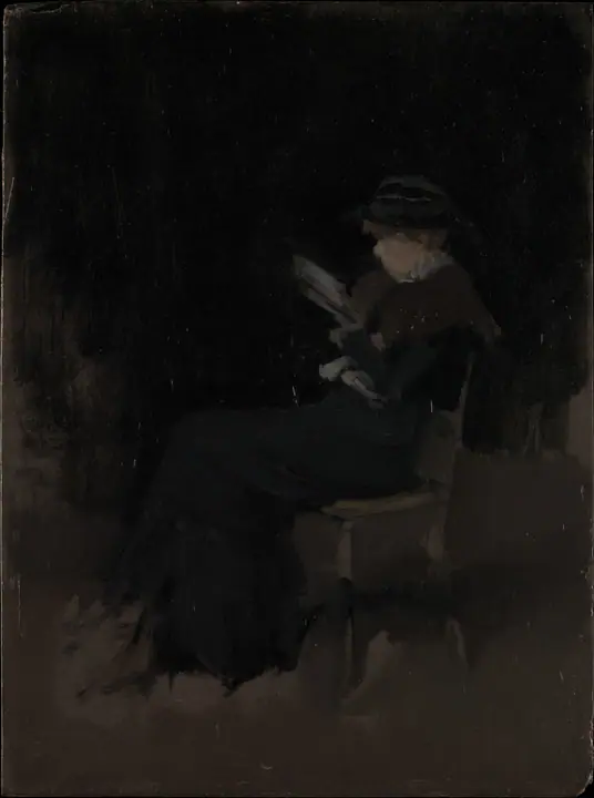 Arreglo en negro, Muchacha leyendo, James McNeill Whistler