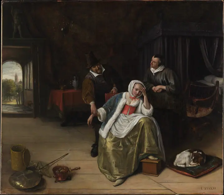 La doncella enamorada, Jan Steen