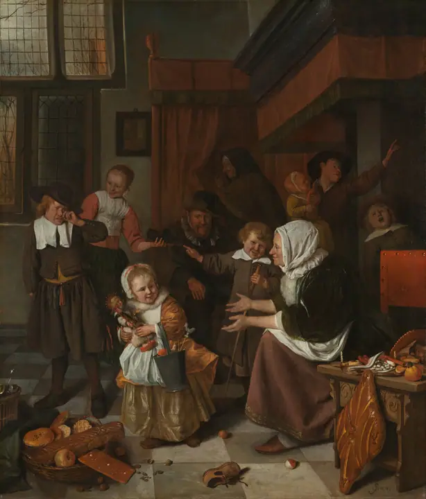 La fiesta de San Nicolás, Jan Steen