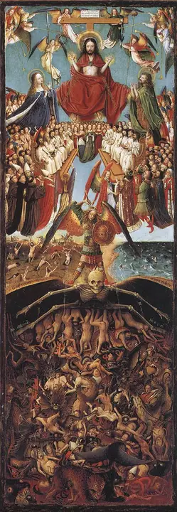 El juicio final (Detalle), Jan van Eyck