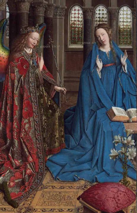 La Anunciación, Jan van Eyck