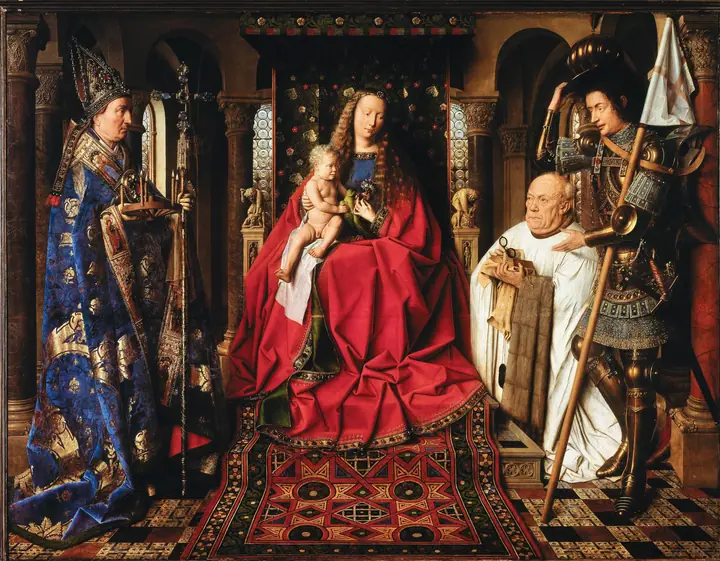 Virgen del canónigo Van der Paele, Jan van Eyck