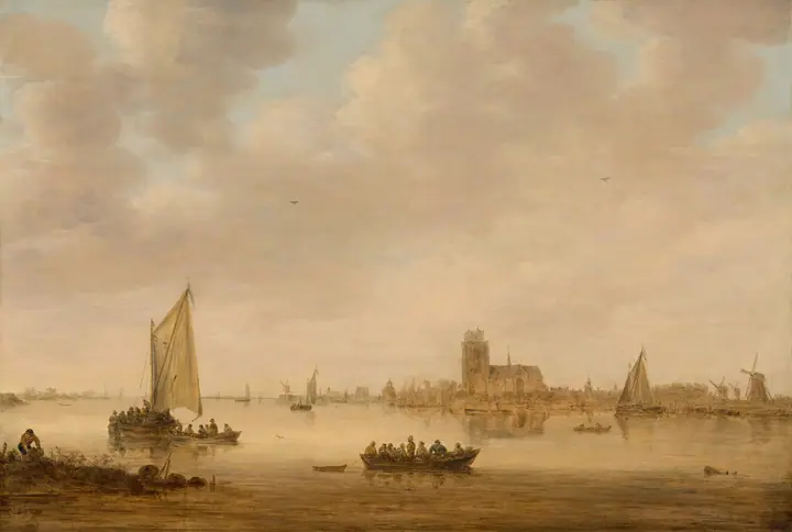 Vista de Dordrecht desde el Dordtse Kil, Jan van Goyen