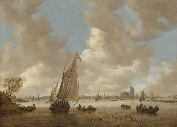 Vista de Dordrecht desde el norte, Jan van Goyen