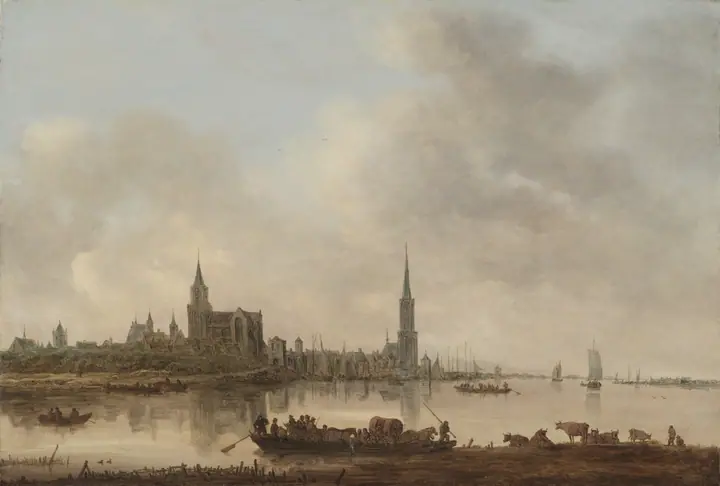 Vista de Emmerich, Jan van Goyen