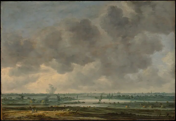 Vista de Haarlem y el Haarlemmer Meer, Jan van Goyen