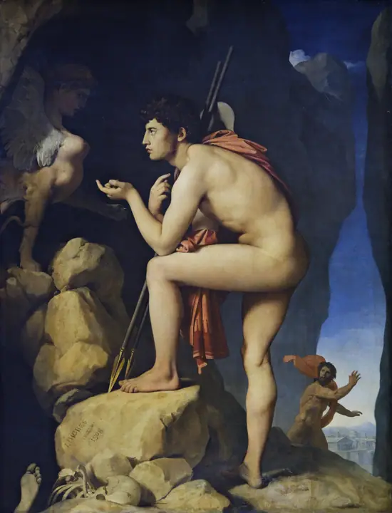 Edipo y la Esfinge, Jean-Auguste-Dominique Ingres