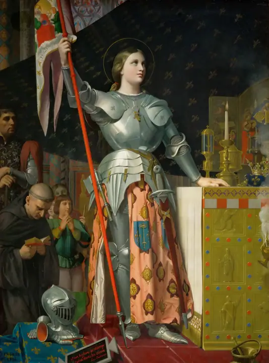 Juana de Arco en la coronación de Carlos VII, Jean-Auguste-Dominique Ingres