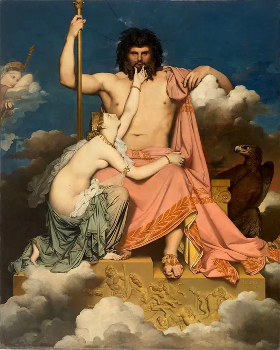 Júpiter y Tetis, Jean-Auguste-Dominique Ingres