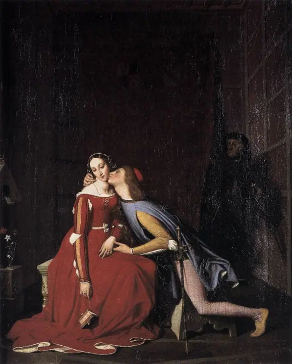 Paolo y Francesca, Jean-Auguste-Dominique Ingres