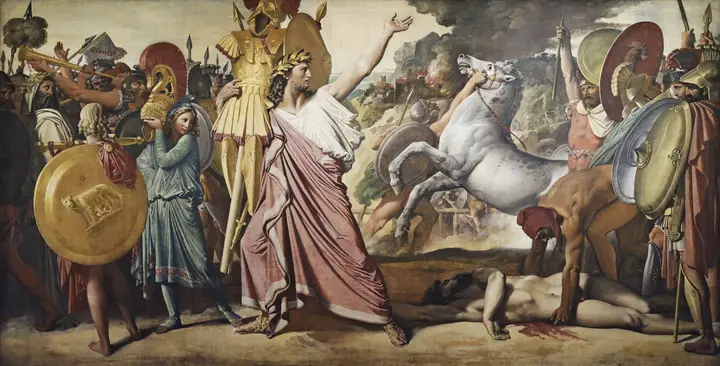 Rómulo vencedor de Acrón, Jean-Auguste-Dominique Ingres