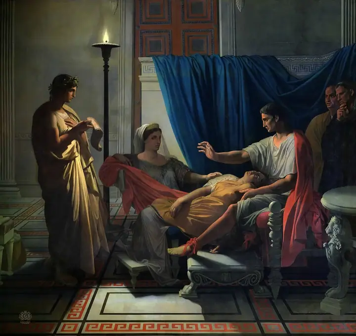 Virgilio leyendo la Eneida a Augusto, Jean-Auguste-Dominique Ingres