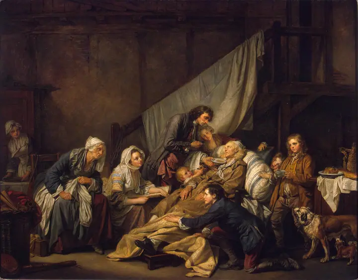La piedad filial, Jean-Baptiste Greuze