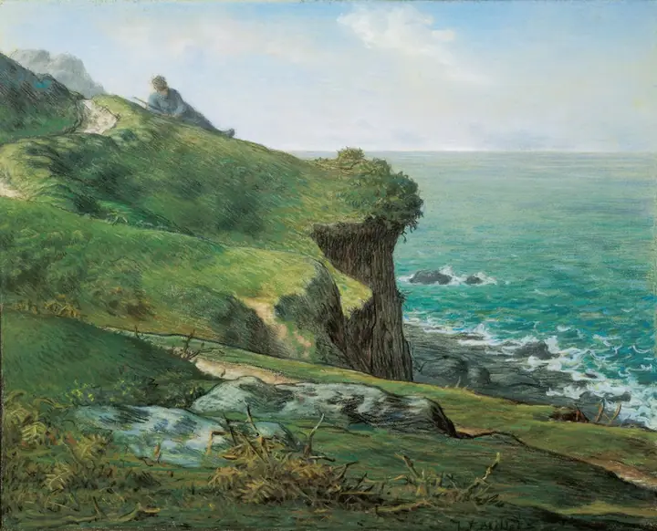 El acantilado de Gréville, Jean-François Millet