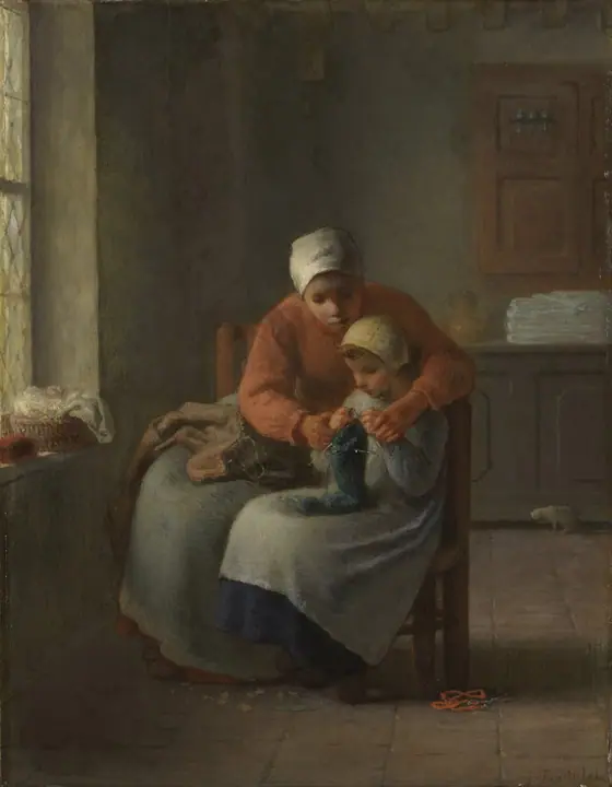 La costurera, Jean-François Millet
