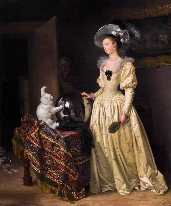 El gato de angora, Jean-Honoré Fragonard
