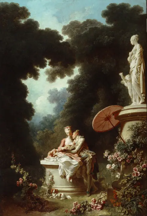 La declaración de amor, Jean-Honoré Fragonard