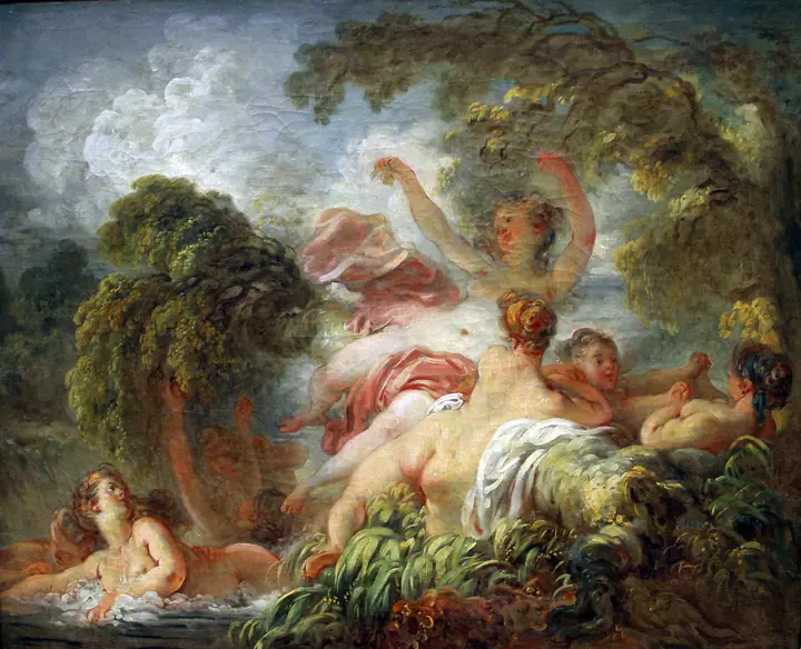 Los Bañistas, Jean-Honoré Fragonard