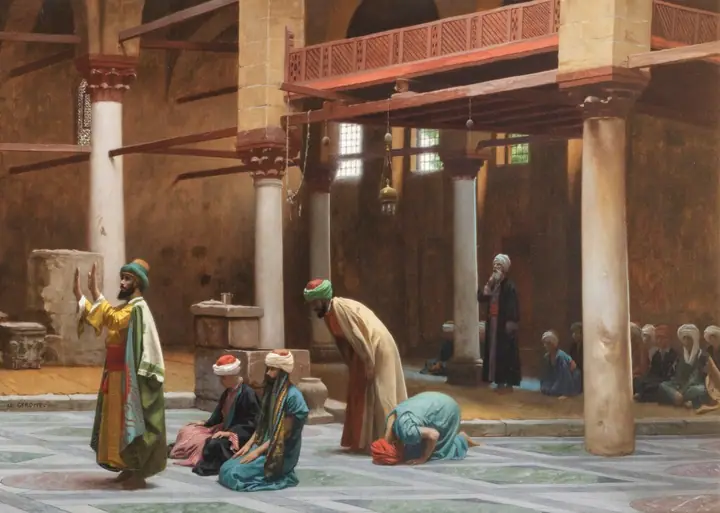 Rezo en la mezquita, Jean-Léon Gérôme