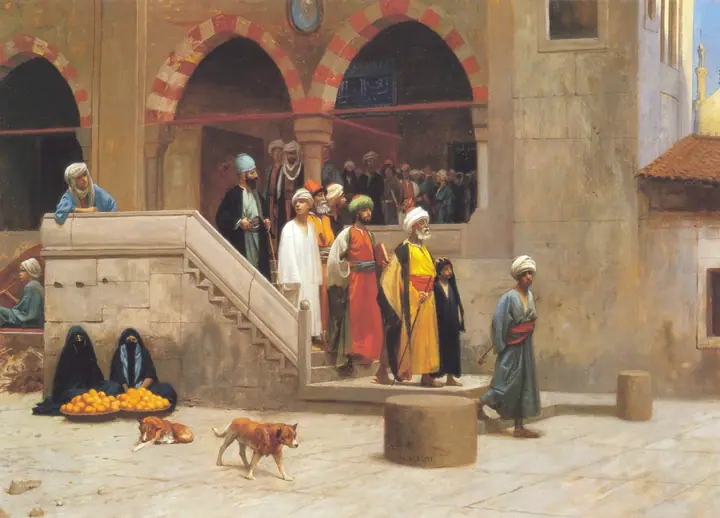 Salida de la mezquita, Jean-Léon Gérôme