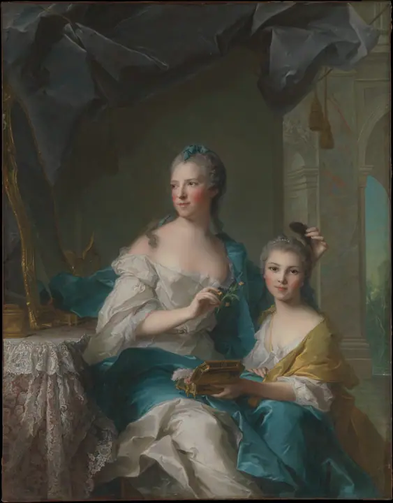 Madame Marsollier y su hija, Jean-Marc Nattier