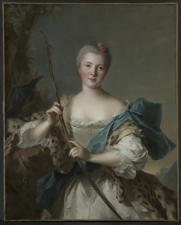 Retrato de una mujer como Diana, Jean-Marc Nattier
