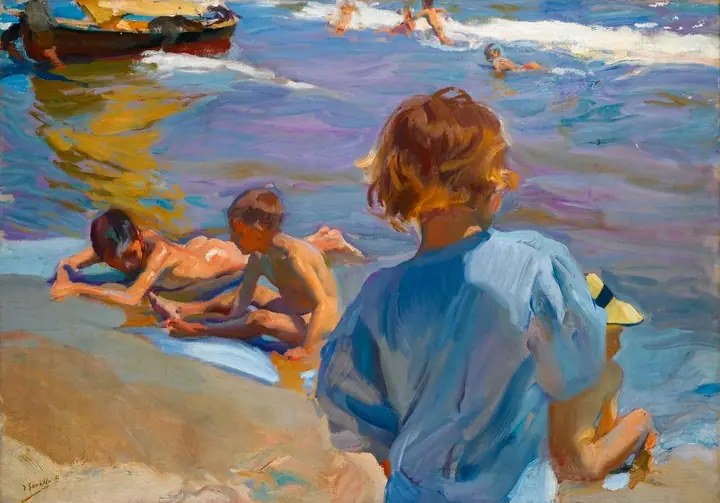 Chicos en la playa, Joaquín Sorolla