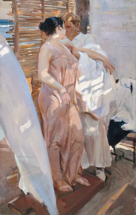 El lazo rosa o Saliendo del baño, Joaquín Sorolla