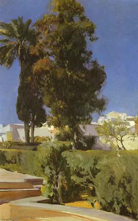 Jardines del Alcázar de Sevilla, Joaquín Sorolla